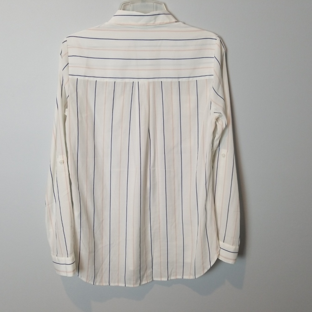 Express Portofino Striped Button Down Shirt - Picture 4 of 6